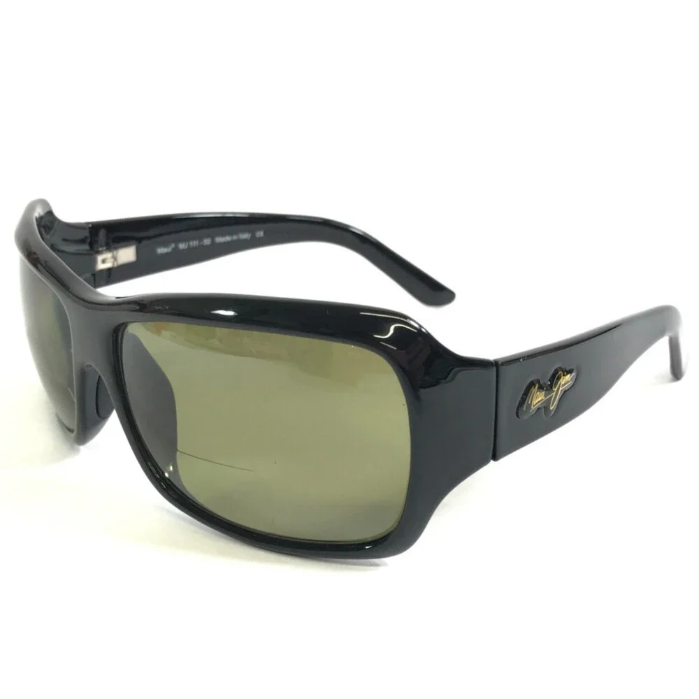 Maui Jim Sunglasses Readers +1.50 Palms MJ111-02 Gloss Black with HT Maui Lenses
